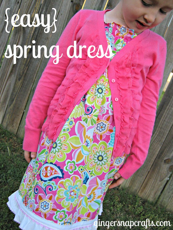 cute and easy spring dress tutorial