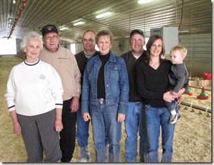 Family Photo in turkey barn 2007