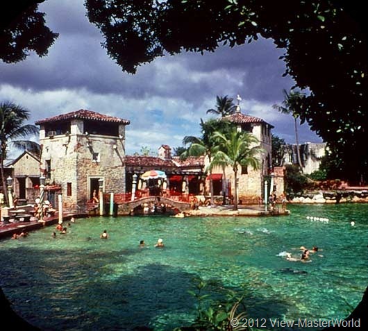 View-Master Miami and Miami Beach (A963), Scene 13: Venetian Swimming Pool in Coral Gables