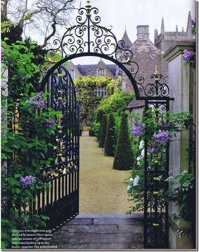 beautiful garden gate via tumblr