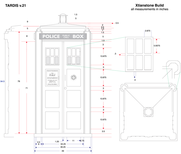 hobbies and crafts tardis plans revision 21 tardis design plans