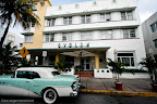 Her ser man hotellet vi bodde på i Miami Beach.