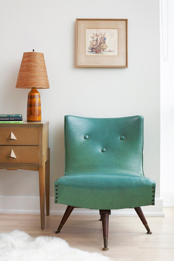 A bright color on a small piece of furniture can add personality to a room. (Photograph by Aristea Rizakos) A bright color on a small piece of furniture can add personality to a room. (Photograph by Aristea Rizakos)