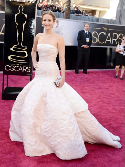Jennifer Lawrence de Dior Alta Costura