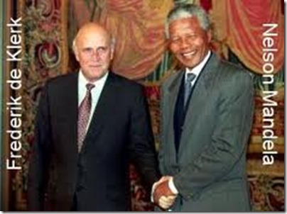 Mandela e De Klerk Mandela e De Klerk