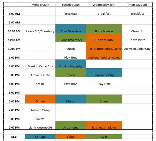 Schedule