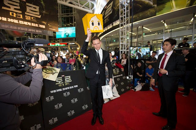 MARVEL'S THOR: THE DARK WORLD, KOREA TOUR. TOM HIDDLESTON & KEVIN FEIGE FAN EVENT