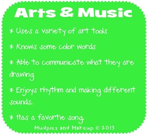 Preschool Art and Music Skills Preschool Art and Music Skills