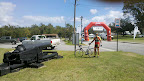 Cycle NC 2011 - Spirited Cyclist shop rider, John Finney at Finish line at port of Plymouth.