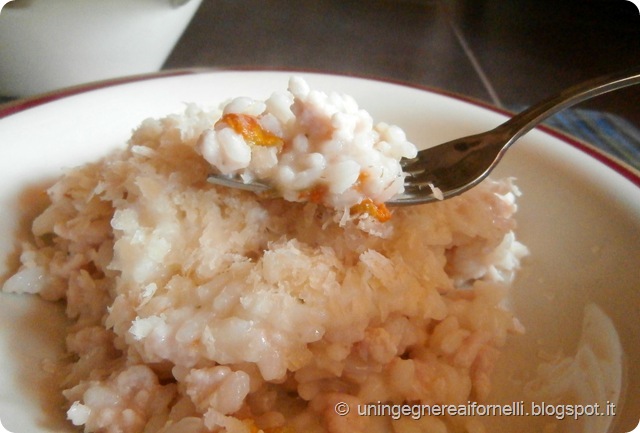 risotto tacchino ragù fiori zucca limone riso primo