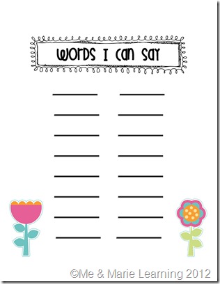 Words I Can Say- Girl Words I Can Say- Girl