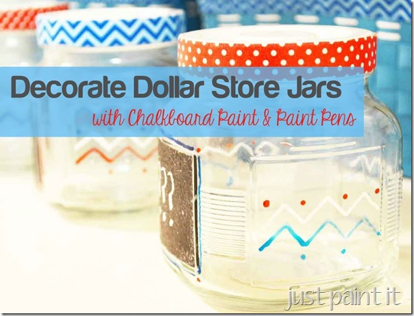 decorate jars with paint