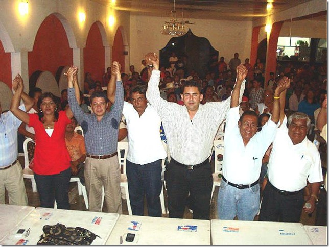 La Coalición Democratica Social que encabeza Jesús Vergara Meza revocó su apoyo al aspirante perredista Antonio Jaimes Herrera