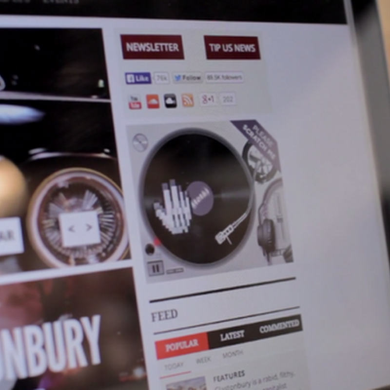 Un banner publicitario que te convierte en DJ