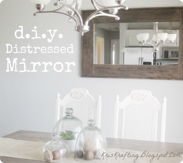 diy distressed mirror