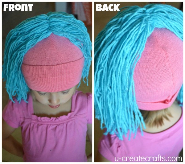 Easy Raggedy Yarn Wig Tutorial