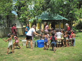 Buckets of water... hours of fun!