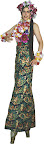 Hula girl on stilts