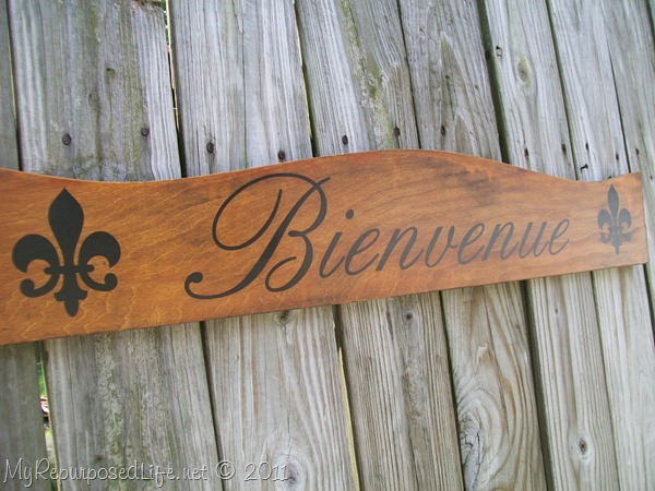 repurposed headboard