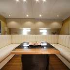 Dinette: home theater system with in wall speakers and HD tv set Dinette: home theater system with in wall speakers and HD tv set