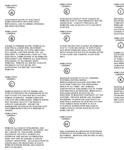 general notes