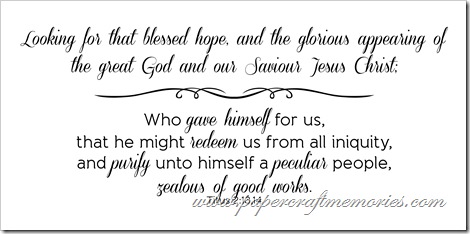 Titus 2:13,14 WORDart by Karen for personal use only