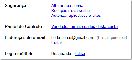 Login múltiplo - editar