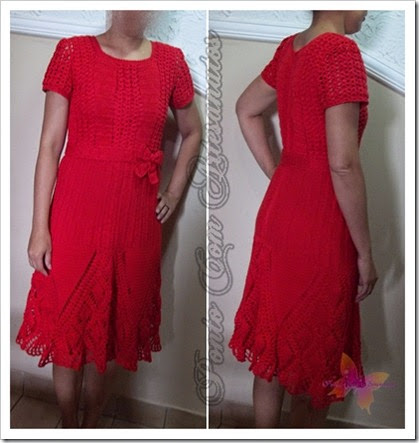 VESTIDO ABACAXIS VERMELHO