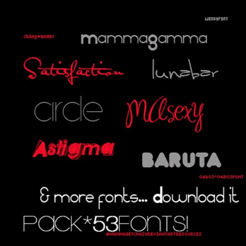 __pack_53_fonts_by_wannagetcrazy