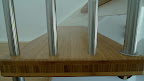 40mm plate i trapp. Struktur: vertikal. Farge: caramel.