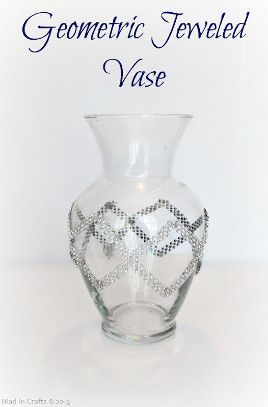 Geometric Jeweled Vase