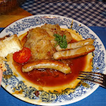 sauerkraut and sausages in Seefeld, Austria 