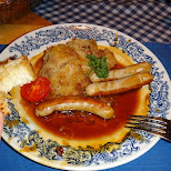 sauerkraut and sausages in Seefeld, Tirol, Austria