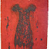 schilderij met dikke pastieuze olieverf