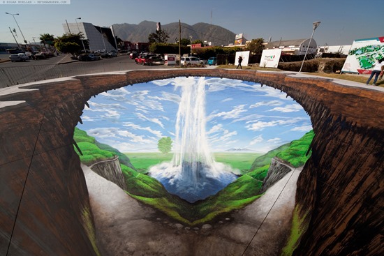 3d chalk art