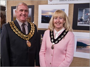 Town Mayor and Mayoress of Spennymoor Cllr. and Mrs Tolley,Galilee Chapel. Photo Alan Stott