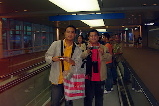 Day 1 (9:00 pm) - Incheon International Airport Escalator