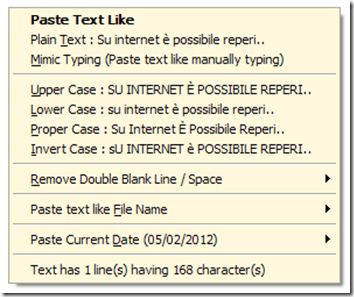 Paste Text Like