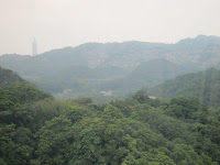 Yep, Taipei 101 raises its head above the mountains...