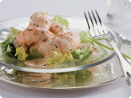 Scampi alla maionese agrumata Scampi alla maionese agrumata
