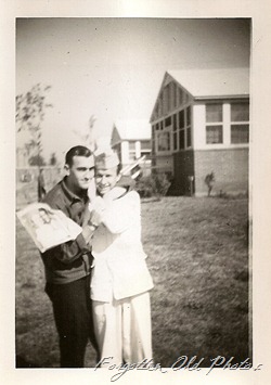 Robert Baisworth and Scotty Schosum Aug 31 1945 ML Photos