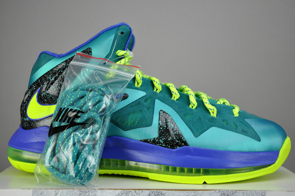 Nike LeBron X PS Elite Sport TurquoiseVoltViolet Force