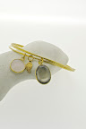 18ct vermeil,rose and smokey quartz 95.00