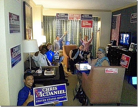 Our Chris McDaniel for Senate War Room Where We Ran Our Phone-From-Home Program