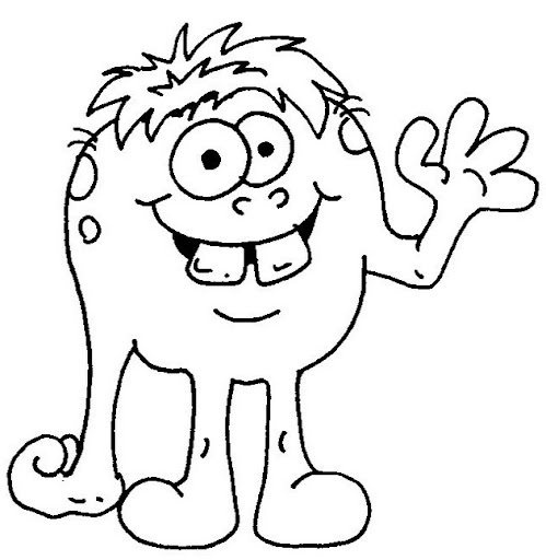MONSTRUOS DIBUJOS PARA COLOREAR