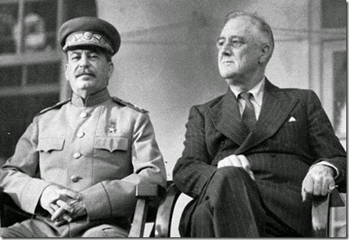 Stalin-FDR sitting side-by-side Stalin-FDR sitting side-by-side