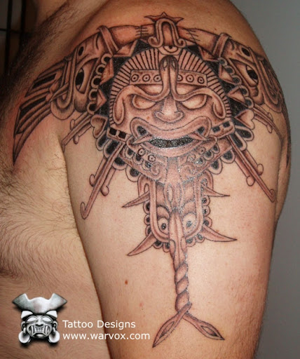 aztec tattoo designs. Aztec Art Pre Hispanic Tattoos