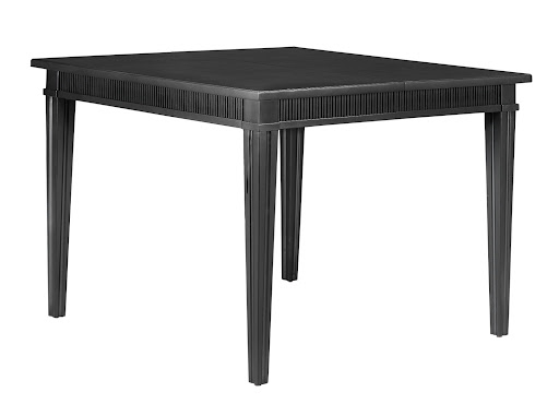 The Larsson Dining Table has an 18-inch removable leaf to conveniently help with saving space or accommodating more guests.