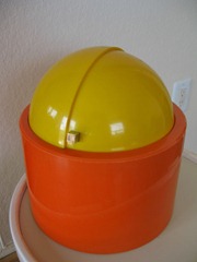Nicholas Angelakos ice bucket, orange and yellow Nicholas Angelakos ice bucket, orange and yellow
