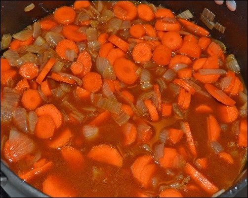 add veggies and broth add veggies and broth
